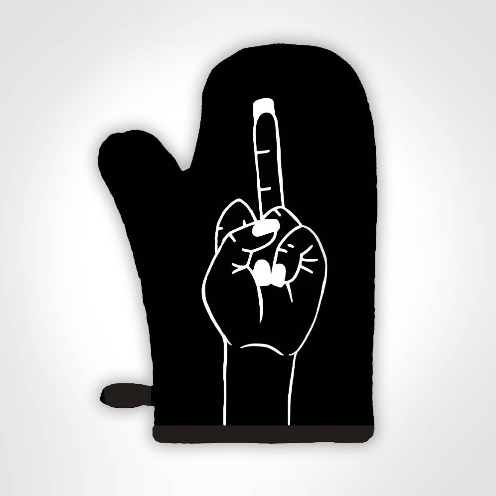 Middle Finger Oven Mitt