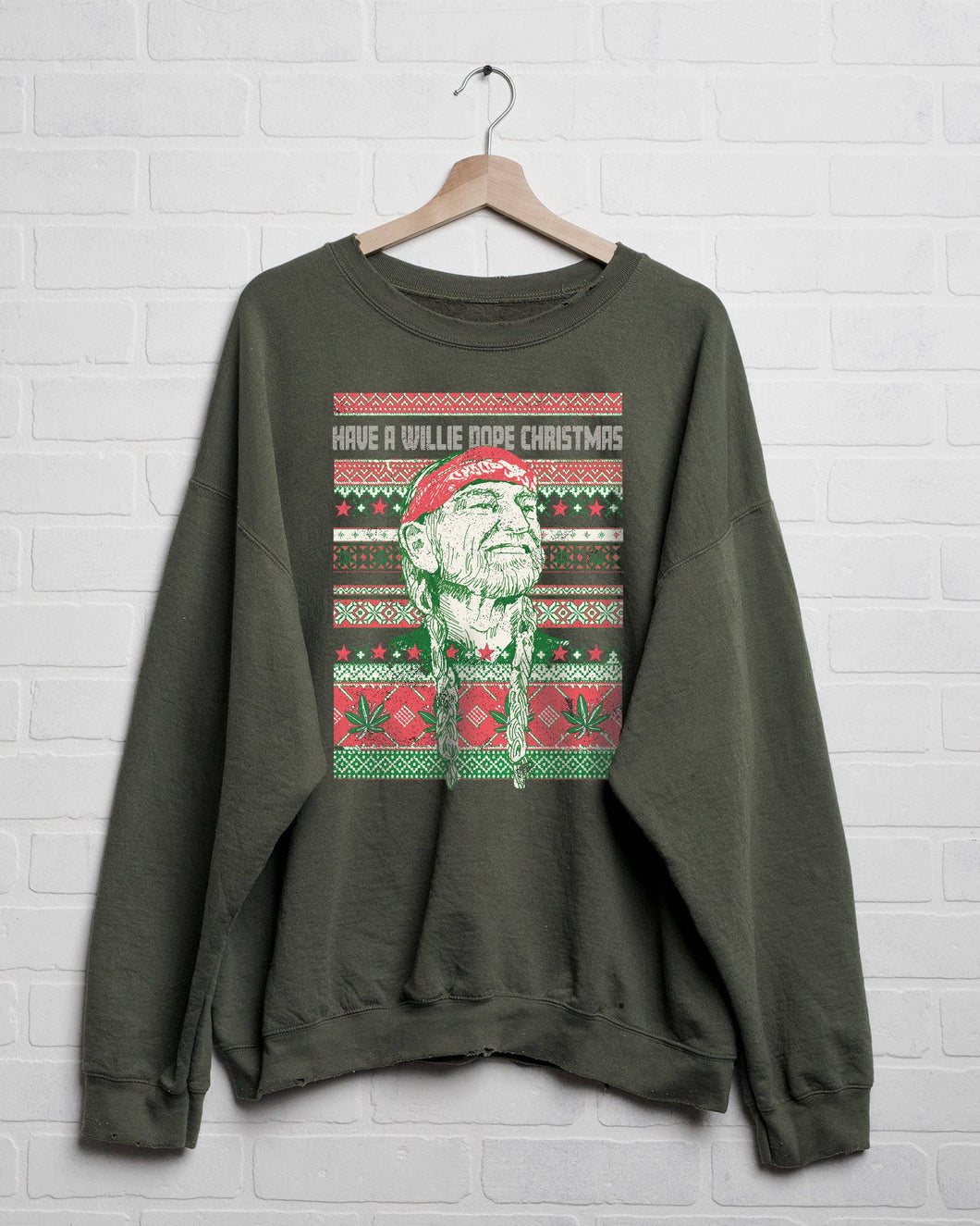 Have a Willie Dope Christmas Sweatshirt