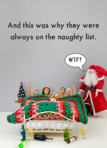 Naughty List Christmas Card