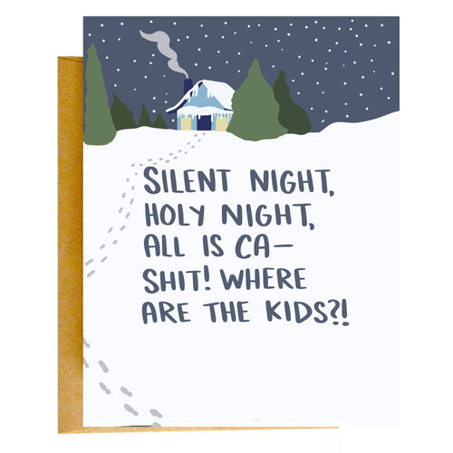 Silent Night Christmas Card