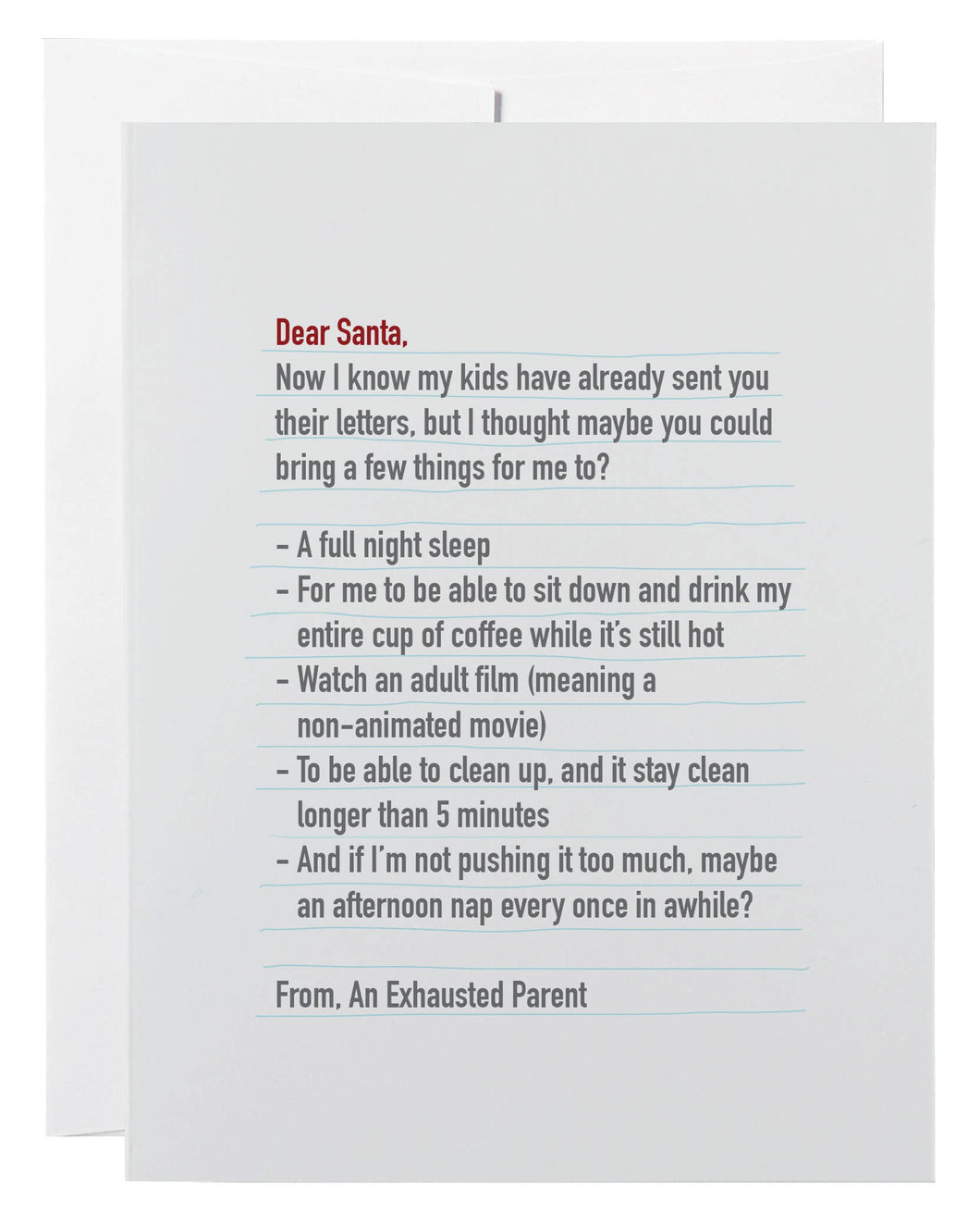 Dear Santa Christmas Card