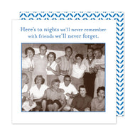 Here's To Nights Beverage  Cocktail Napkin