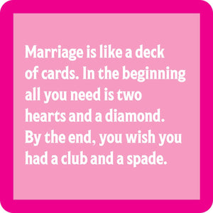 Marriage "Mix and Match" Coaster