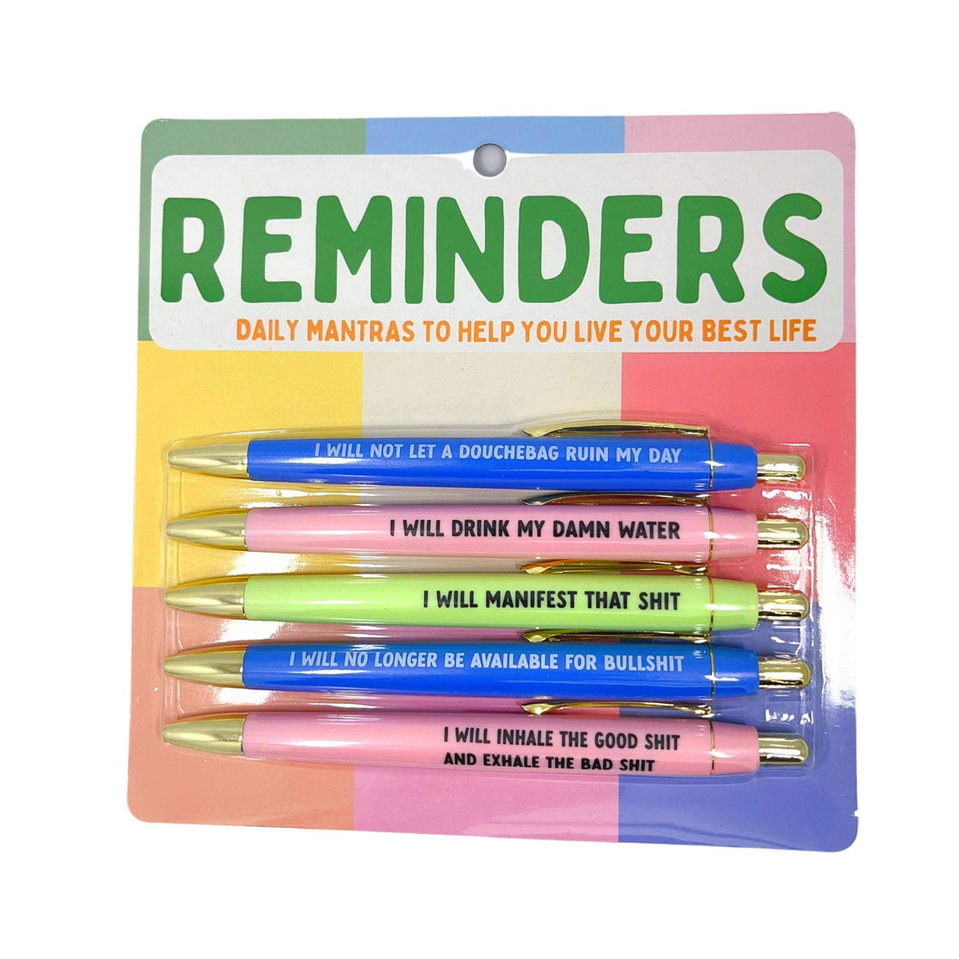 Reminders Pen Set