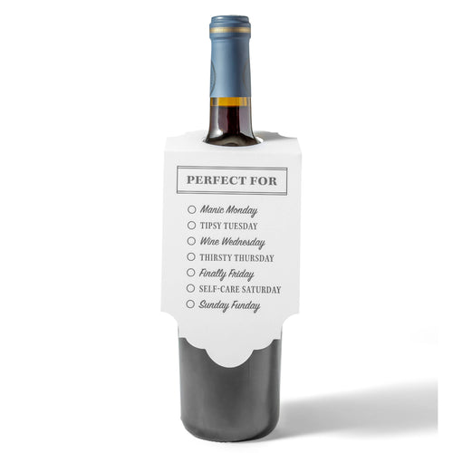 Pefect For Weekdays Wine & Spirit Tag