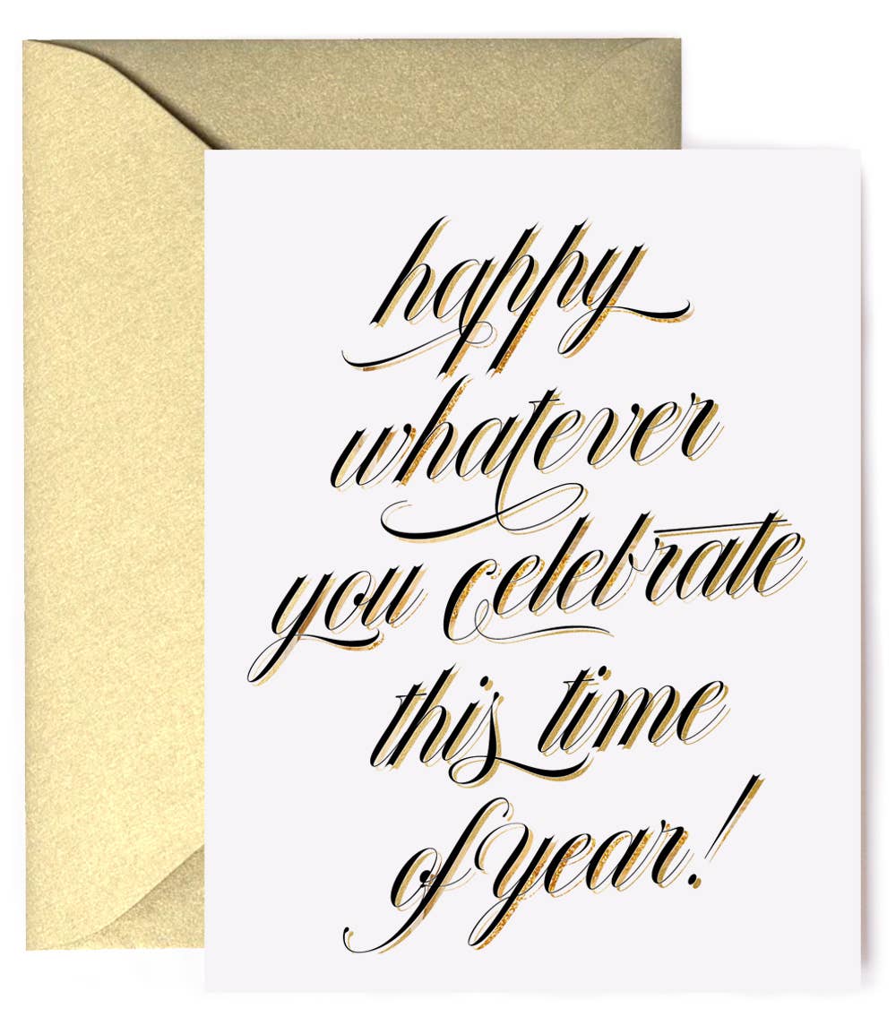 Whatever Holiday Neutral Funny Winter Holiday Greeting Card Whatever Holiday Neutral Funny Winter Holiday Greeting Card