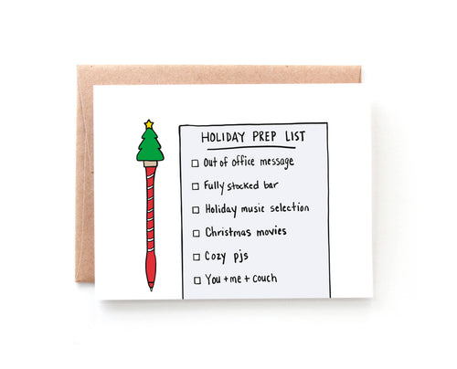 Holiday Prep Christmas Card