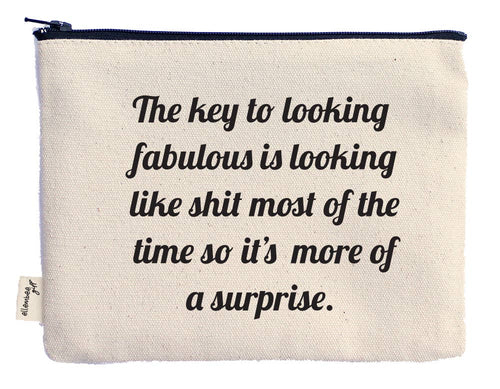 The Key To Looking Fabulous Pouch