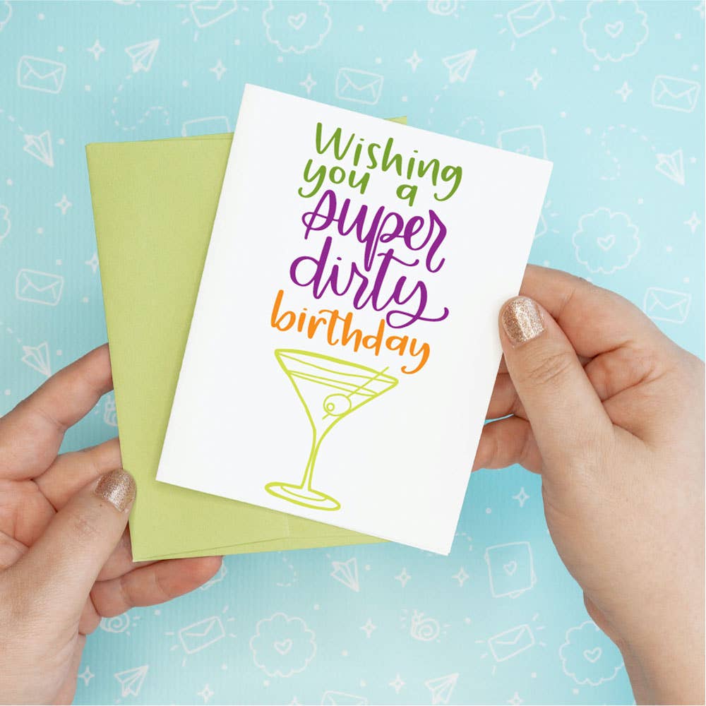 Dirty Martini Birthday Card
