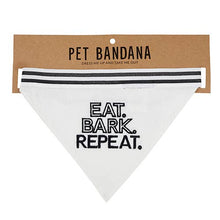 Load image into Gallery viewer, Pet Bandana - Eat Bark Repeat