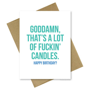 A Lot of Candles Birthday Card