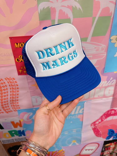 Drink Margs- Blue Trucker Hat