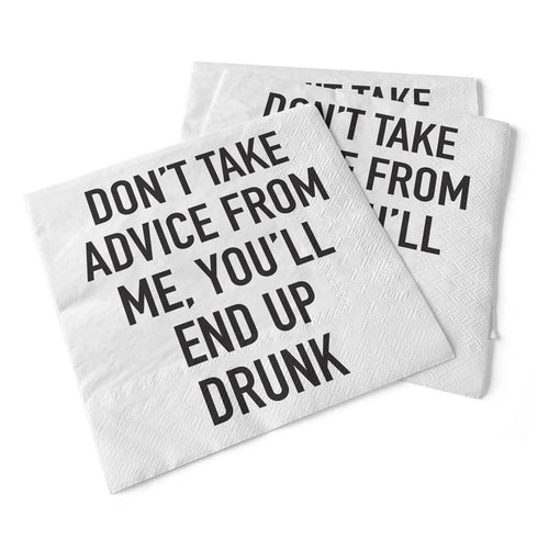 Don't Take Advice From Me Beverage Napkins