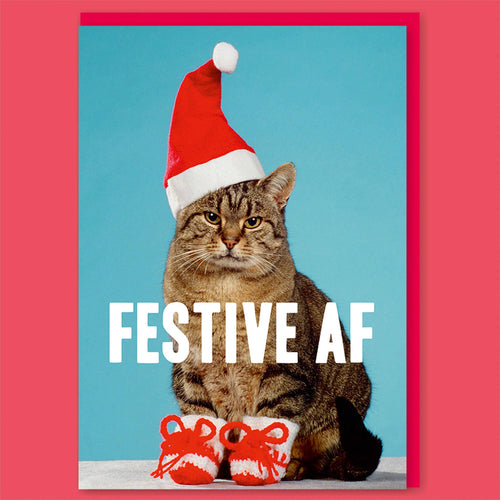 Festive AF Greeting Card