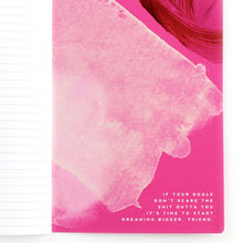 Load image into Gallery viewer, Hot Pink Notebook, BIG GOALS, Inspirational Notebook