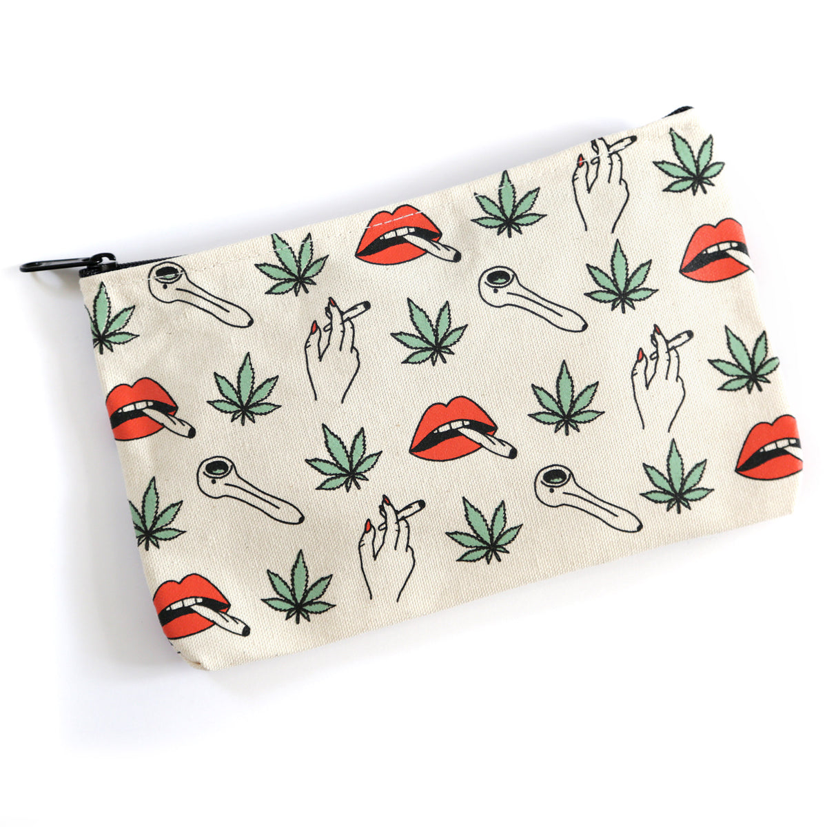 Makeup Bag Pouch - Weed | Two Words One Finger